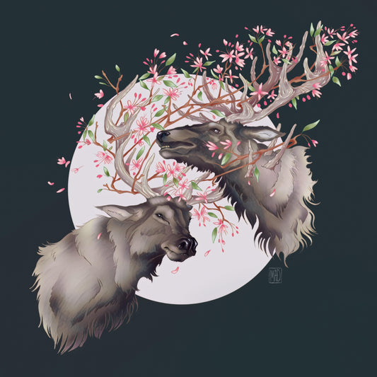 Elk - marsdrawn