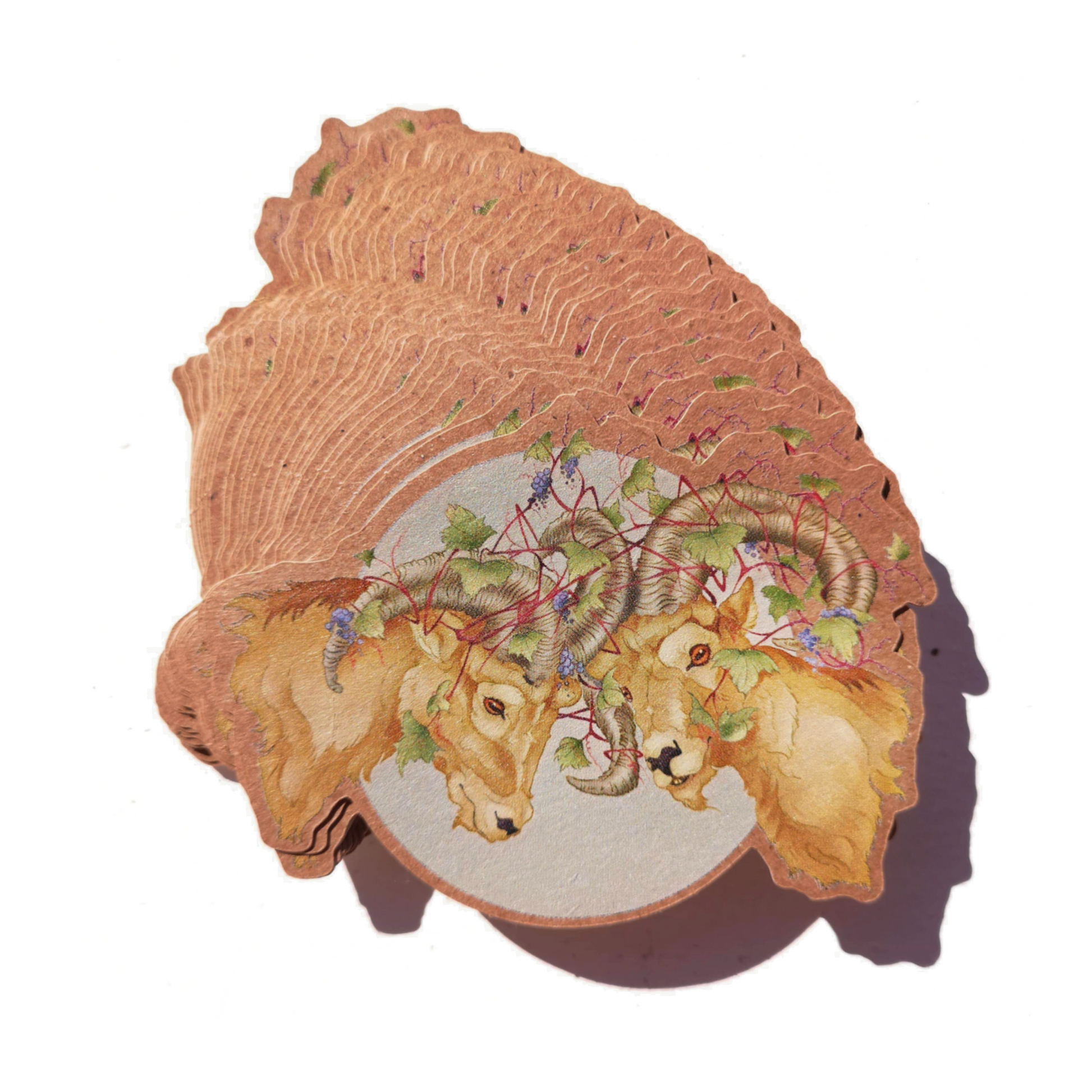 Big Horned Sheep Sticker - marsdrawn