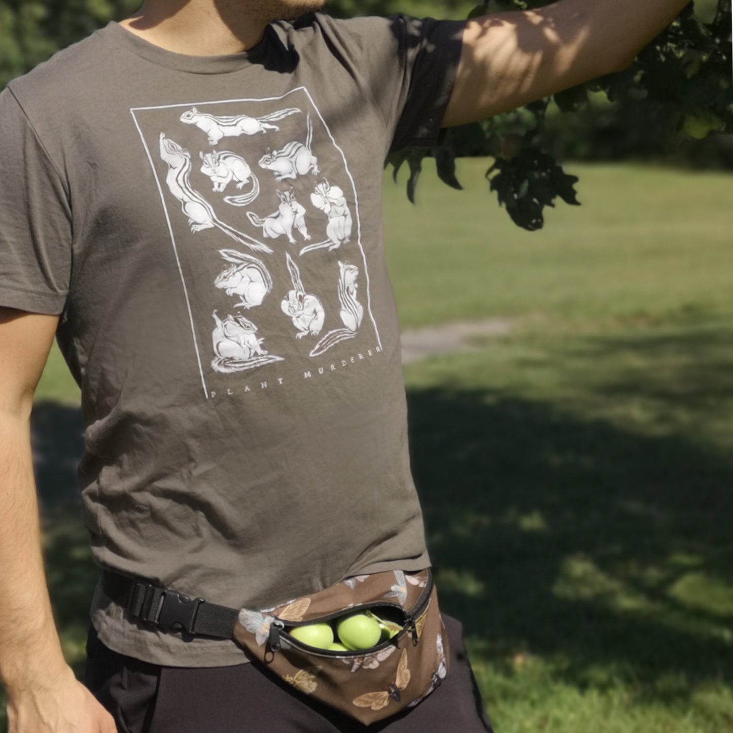 Plant Murderer Chipmunk T-Shirt