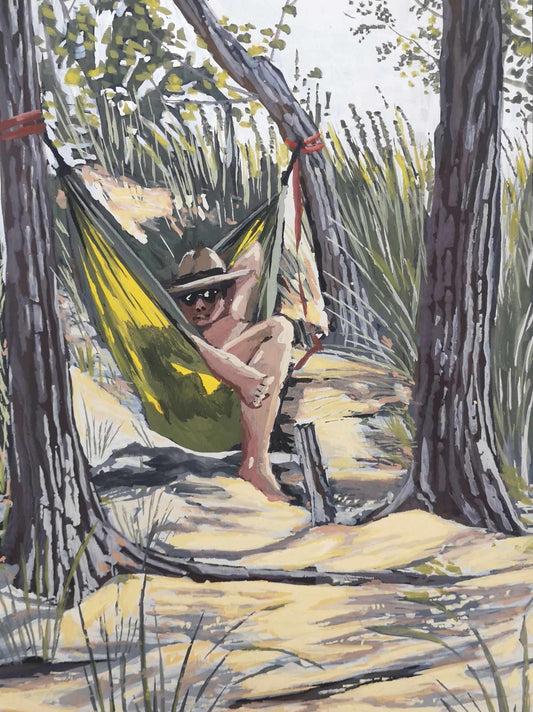 Jamie hanging sandbanks June