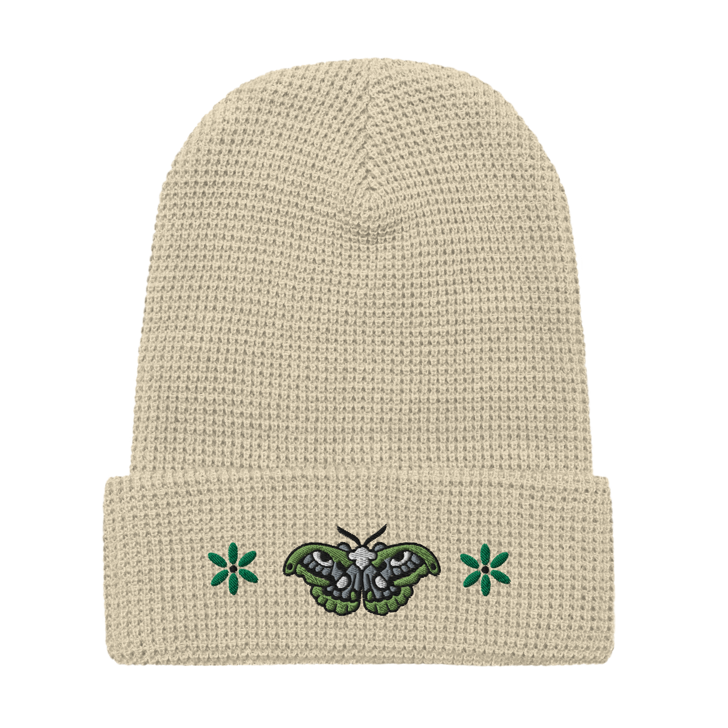 Embroidered Moth Beanie