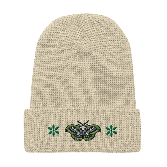 Embroidered Moth Beanie